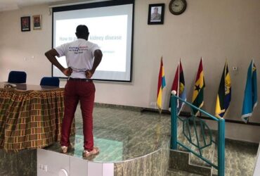 New recruits at 4BM Kumasi enjoy health education on kidney disease prevention